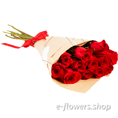 Buy wholesale fresh cut red roses bouquet; Red roses bouquet; monofloral bouquets.